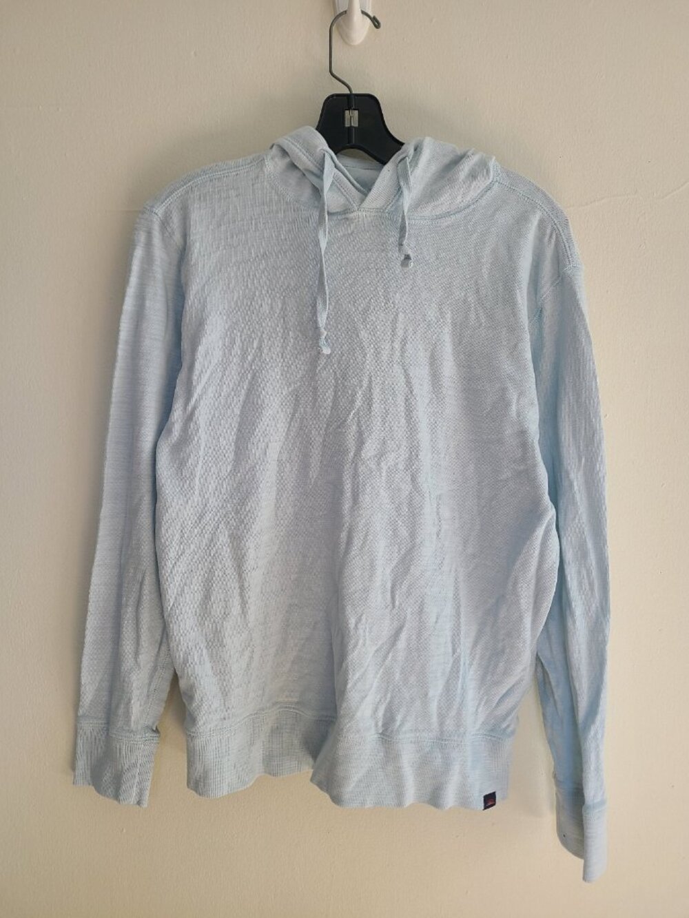 Faherty Hoodie Organic Cotton Lightweight Pullover Women's size M Blue